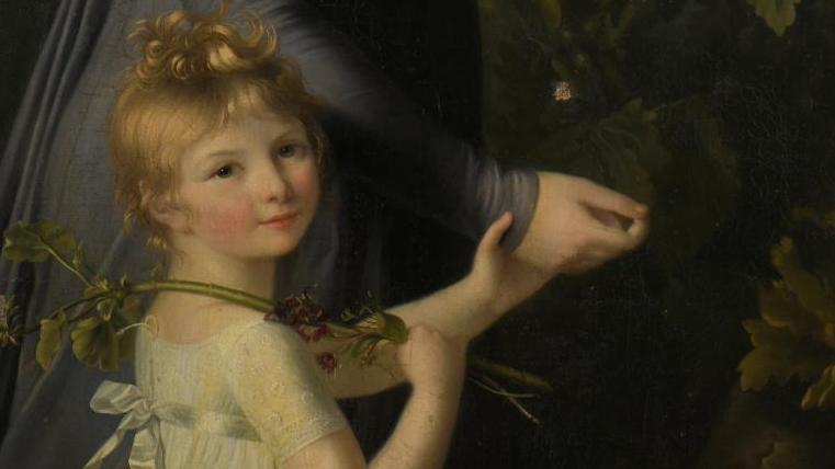 Marie-Victoire Lemoine (1754-1820), Portrait présumé de Marie-Geneviève Lemoine avec... Belle histoire de sororité artistique