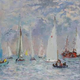 André Hambourg à Deauville : les marines du peintre en vente à Bayeux - En vente