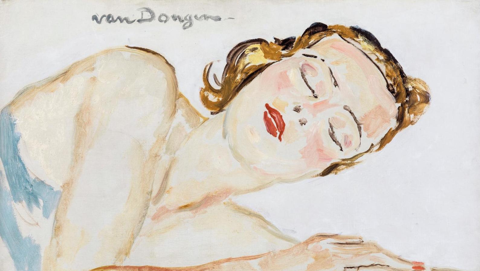 Kees Van Dongen (1877-1968), Dreaming of Love, 1931, huile sur toile, 38 x 55 cm.... Van Dongen, André, Combas, Fusaro…