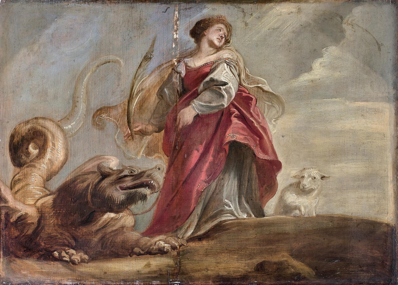 L’apothéose d’une sainte Marguerite de Rubens