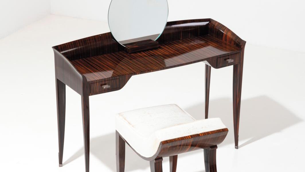 modern art deco dressing table Art Deco Ebony Dressing Table And Seat