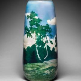 Porcelain in a birch forest