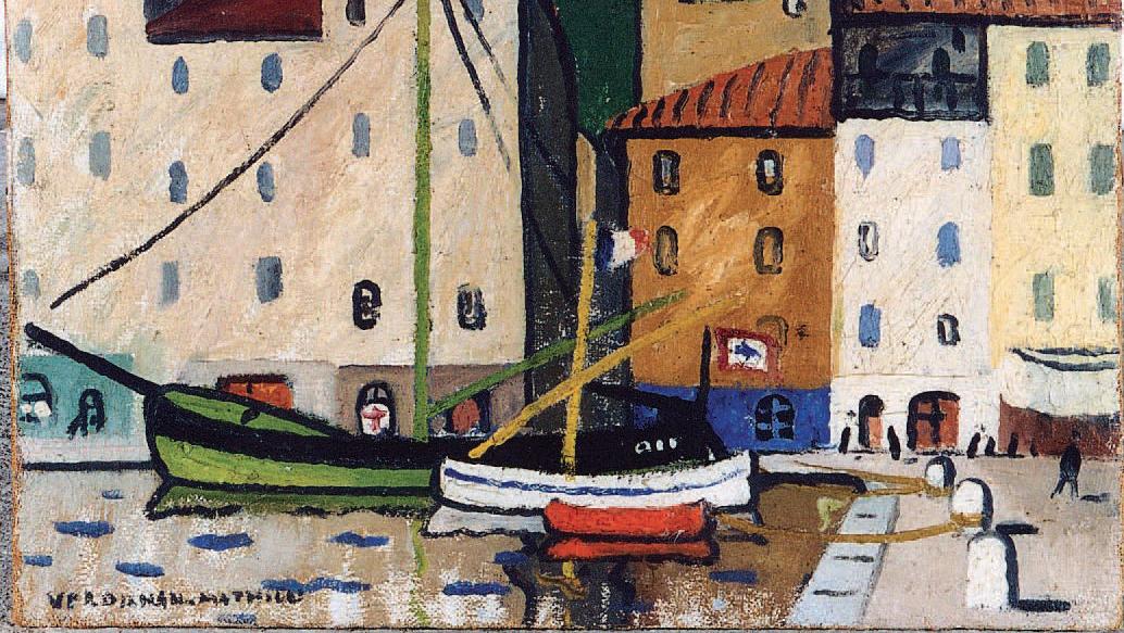 Louis Mathieu Verdilhan : Le Port de Cassis, huile sur toile, signée en bas à gauche,... Les Maîtres du paysage provençal