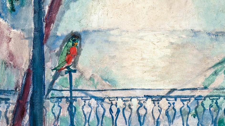 Kees Van Dongen (1877-1968), La Terrasse au perroquet, Valldemossa (Majorque), vers 1910,... Peintres de la Méditerranée