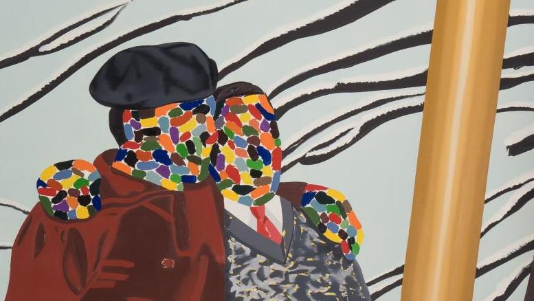 Eduardo Arroyo (1937-2018), Peintres contents d’eux-mêmes, 1977, huile sur toile,... Le retour à la figuration