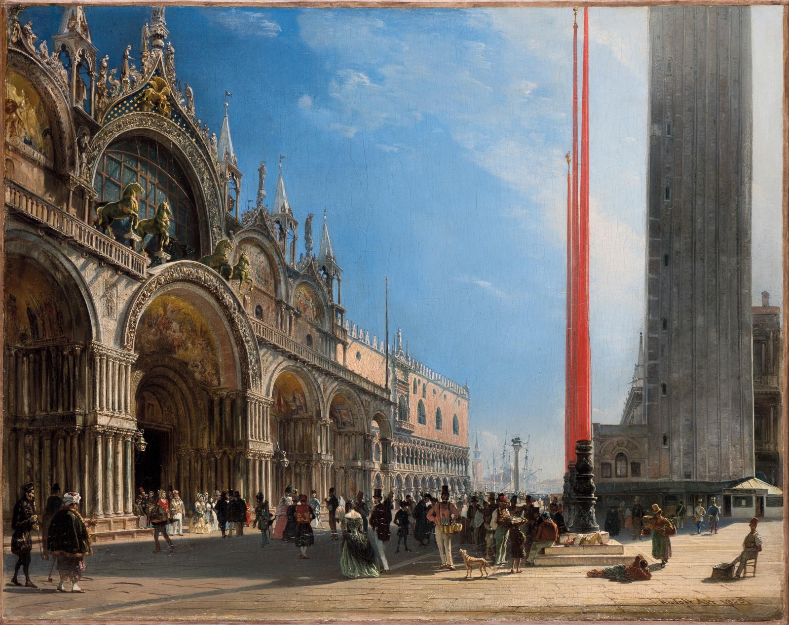 Rudolf von Alt (1812-1905), Venise, huile sur toile, 51 x 66 cm (détail). Adjugé : 76 880 €