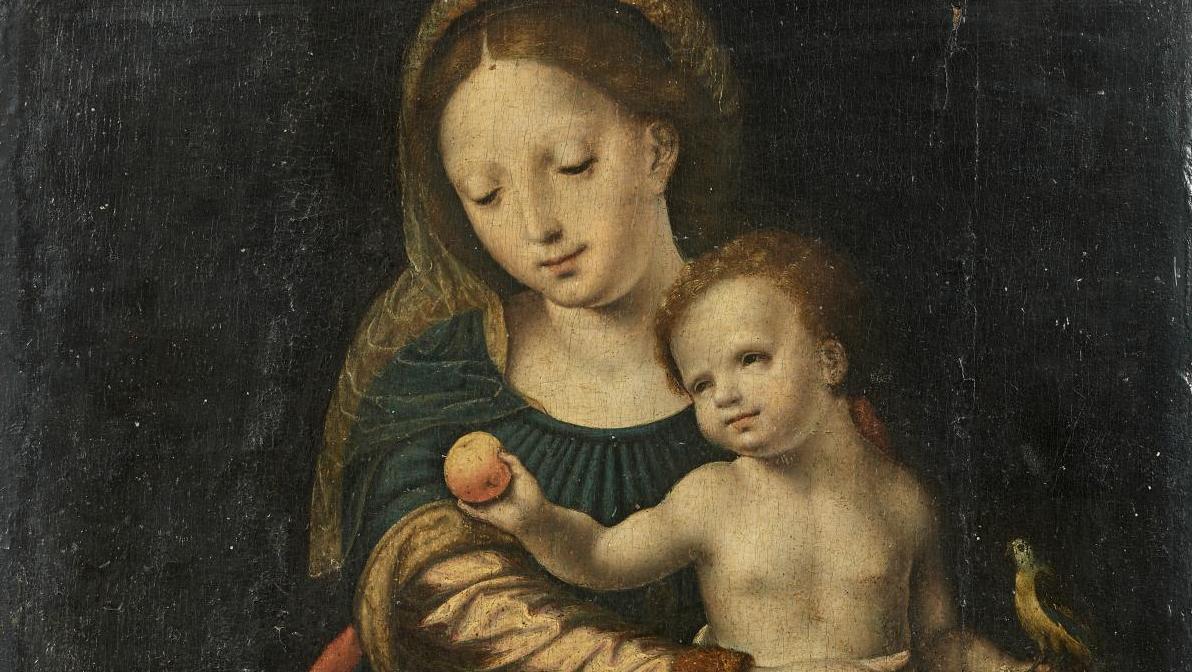 Cornelis Bazelaere (documenté à Anvers en 1523), Vierge à l’Enfant tenant un perroquet... L’identité d’un maître anversois du XVIe siècle révélée
