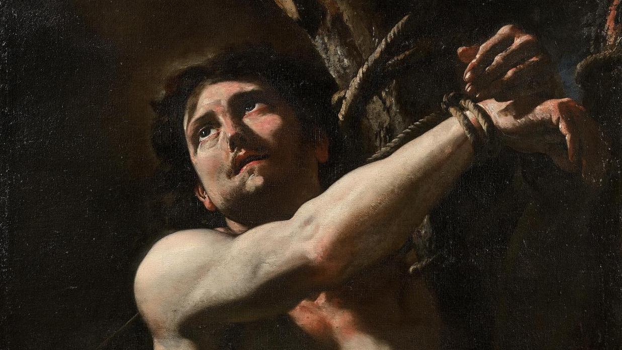 Mattia Preti (1613-1699) Saint Sébastien, toile, 127 x 101 cm. Estimation : 80 000/120 000 €... La force expressive de Mattia Preti