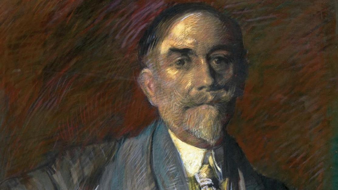 Henry de Groux (1866-1930), Théophile-Alexandre Steinlen, pastel, 102 x 73 cm. Estimation :... Amitiés artistiques