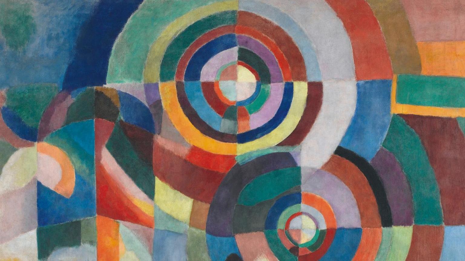 Sonia Delaunay (1885-1979), Prismes électriques, 1914, huile sur toile, 250 x 250 cm... Le cosmos du cubisme, de Picasso à Léger