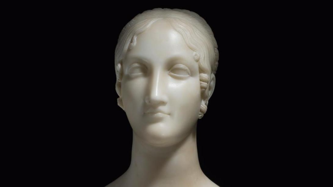 Antonio Canova (1757-1822), Lucrèce d’Este, 1821-1822, buste en marbre, 42 x 25 x... Un buste de Canova inédit