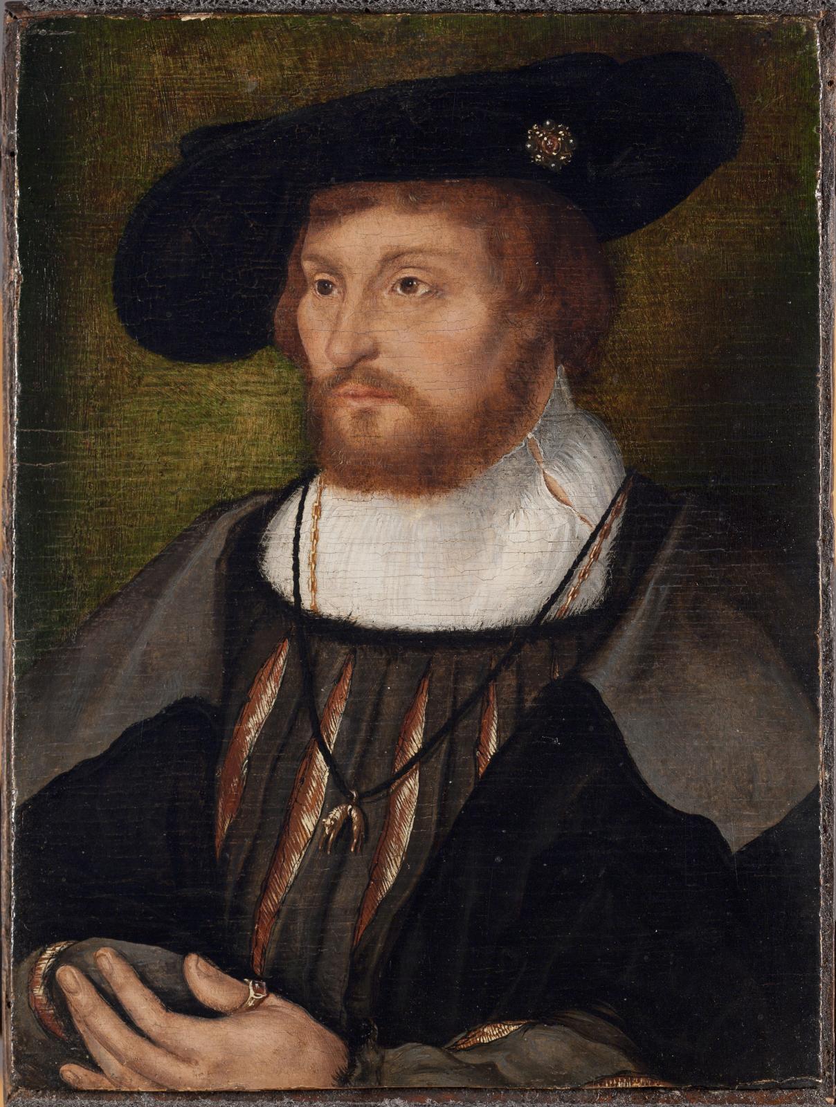 Joos Van Cleve (vers 1480-vers 1540), Portrait de Christian II du Danemark 1521, attribué par Micha Leeflang de l’Institut of Old Masters Research. CO