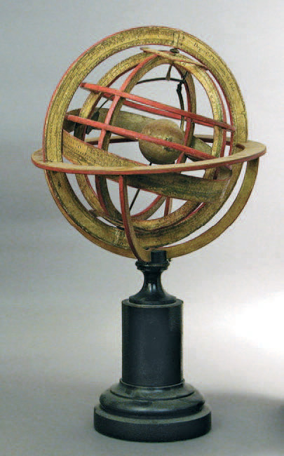 Nicolas Fortin (1750-1831), sphère armillaire ptolémaïque, h. 48 cm, diam. 28,5 cm.Drouot-Richelieu, 20 janvier 2007. Deburaux & Associés SVV. M. Peti
