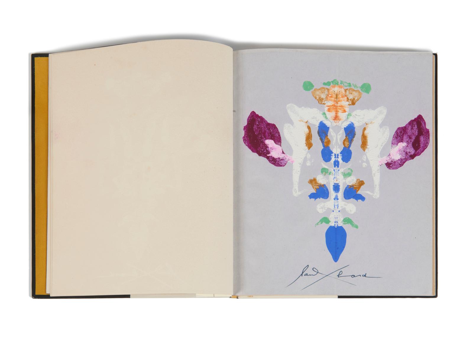 Paul Éluard (1895-1952), "Le Livre ouvert III", autograph manuscript with original gouaches, c. 1944, mosaic binding by Paul Bonet.On 3 April, Drouot,