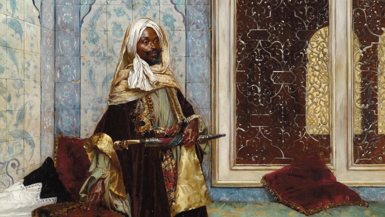 Rudolf Ernst (1854-1932), The Palace Guard Awaiting an Audience (Le Garde du palais... Rudolf Ernst, ou le réel reconstruit