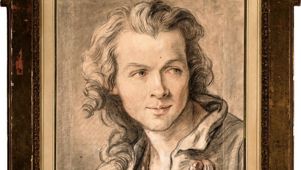 Jean-Baptiste Lemoyne, dit le Jeune (1704-1778), Portrait du sculpteur Falconet à... Charmant Falconet