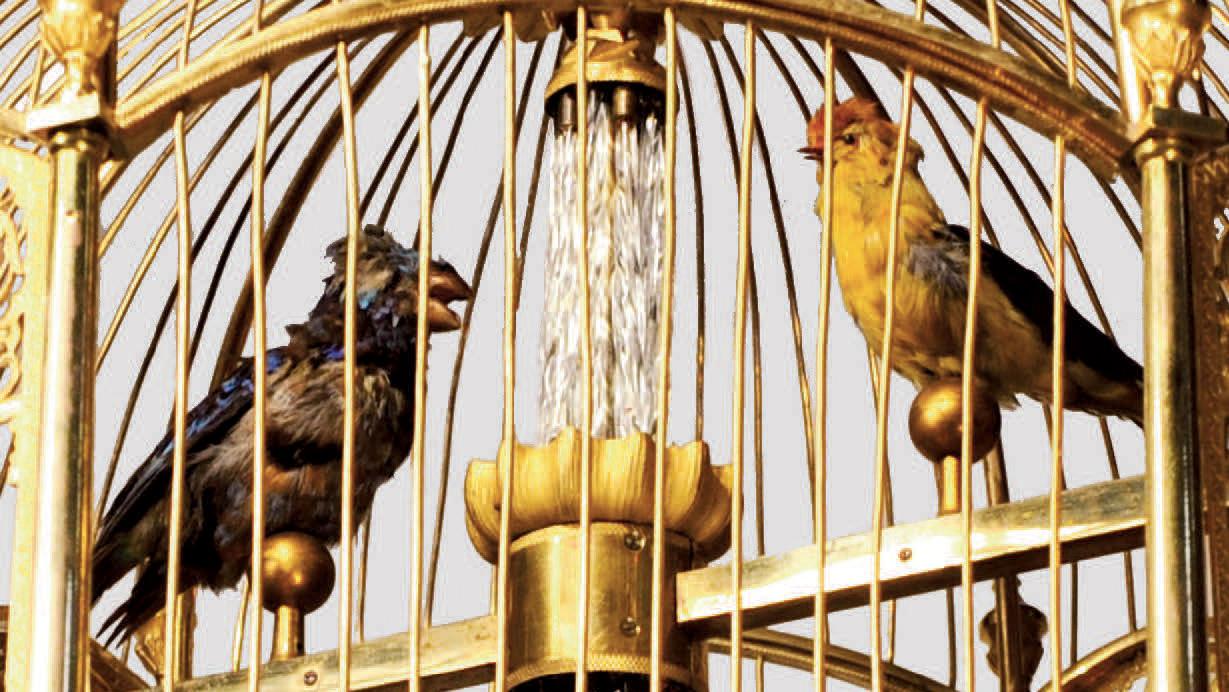 Attribuée à la maison suisse Jaquet-Droz, dernier quart du XVIIIe siècle. Pendule... Ouvrez la cage aux oiseaux !