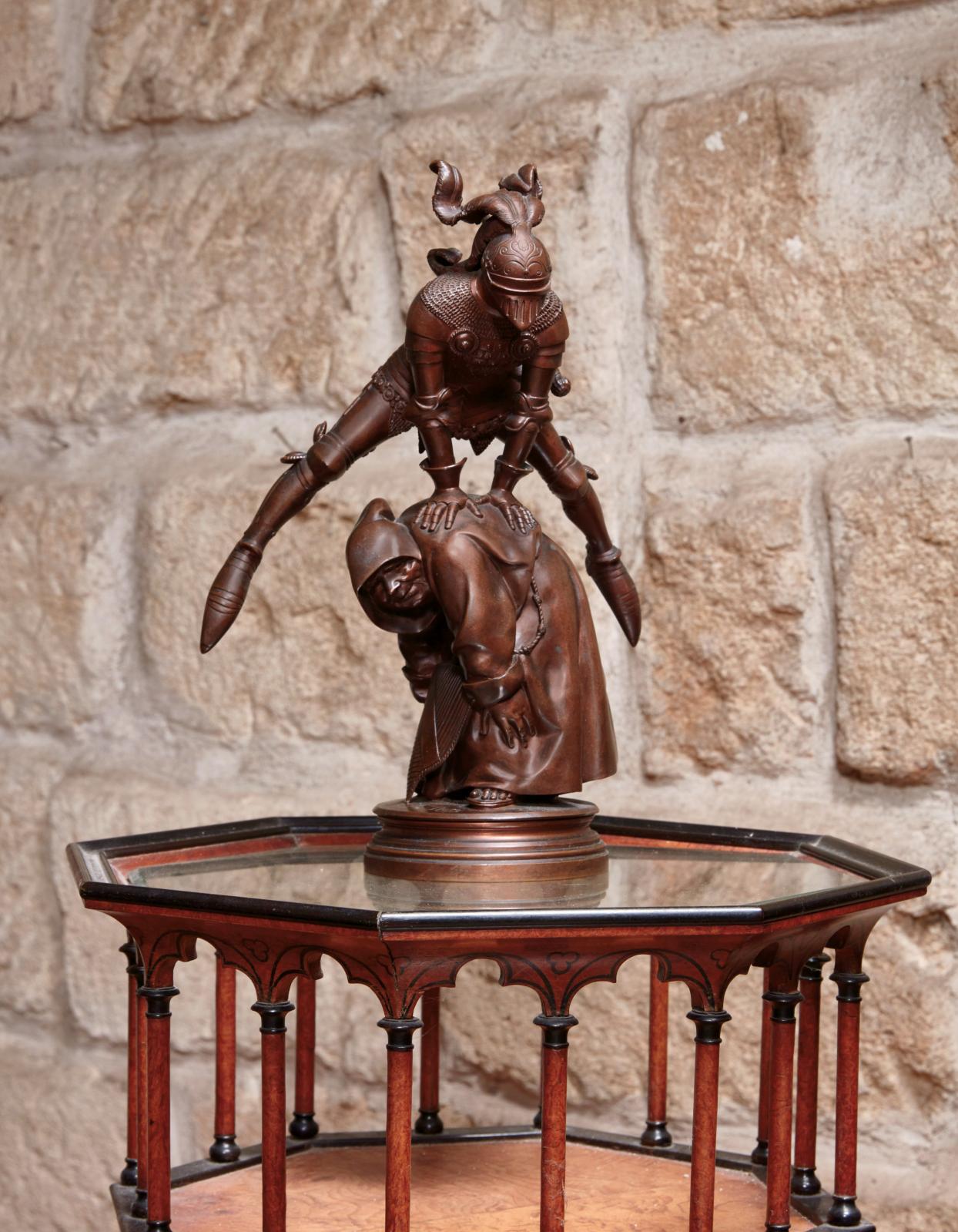 Gustave Doré (1832-1883), Le Saute-Mouton, bronze, fonte de Thiebaud frères, h. 35,5 cm. Estimation : 2 000/3 000 €