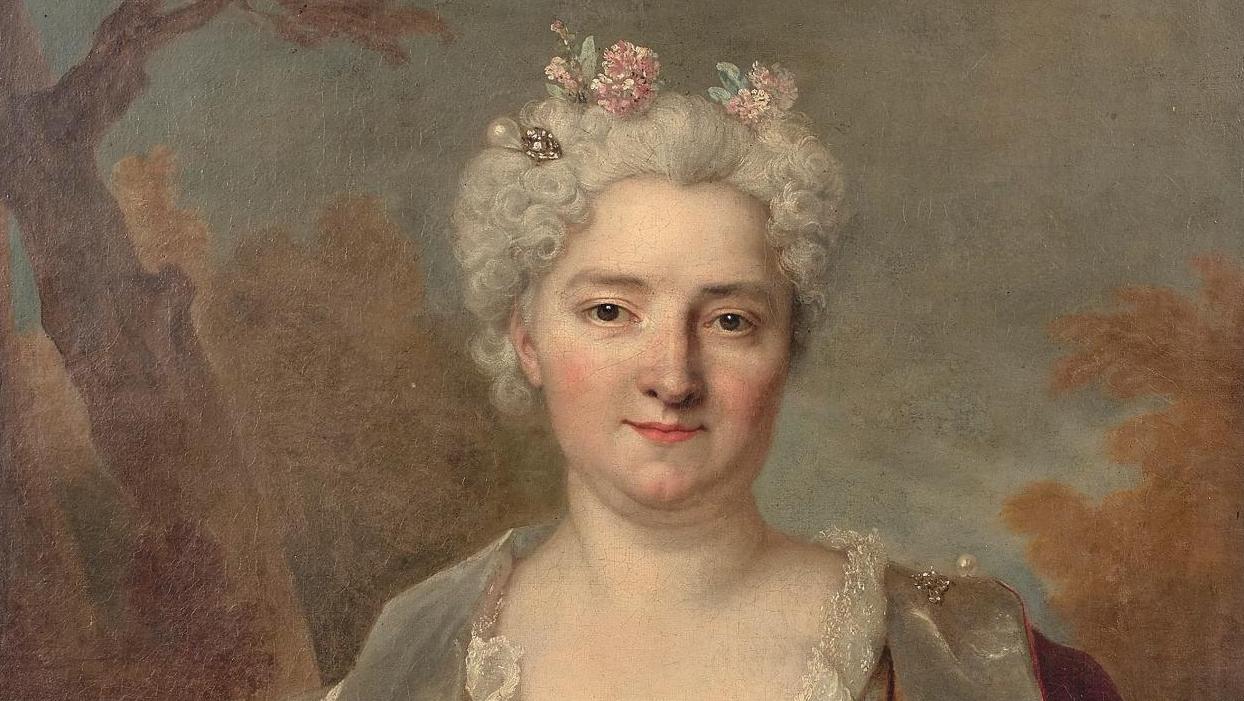 Nicolas de Largillierre (1656-1746), Portrait de dame, présumé de madame de Laubespine,... Un postimpressionniste italien et un portraitiste français