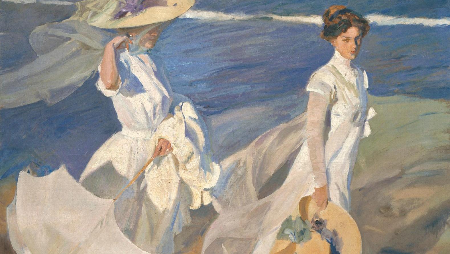 Joaquín Sorolla y Bastida (1863-1923), Walk on the Beach, oil on canvas, 205 x 200... Sorolla, Master of Light