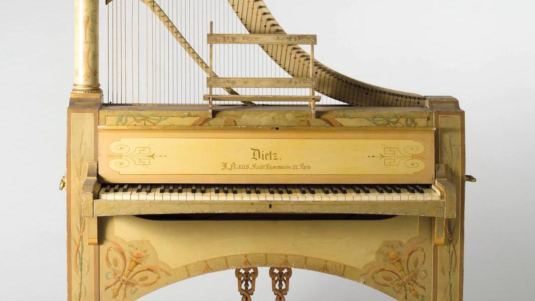 Piano harp by Dietz, second half of the 19th century.Estimate: €8,000 The Dietzes: Inventors from Father to Son