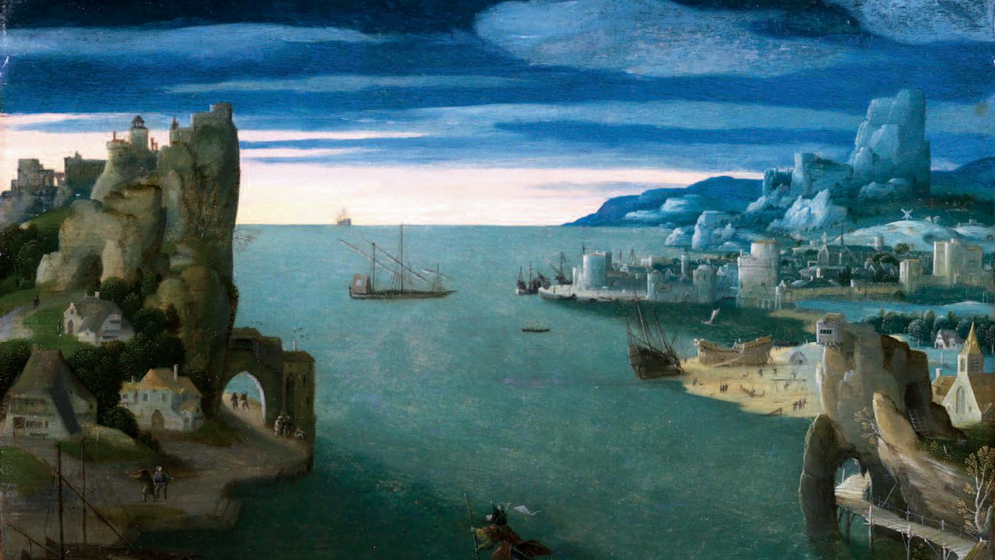 Joachim Patinir et son atelier (1480/1485-1524). Paysage avec saint Christophe, huile... Le paysage comme métaphore