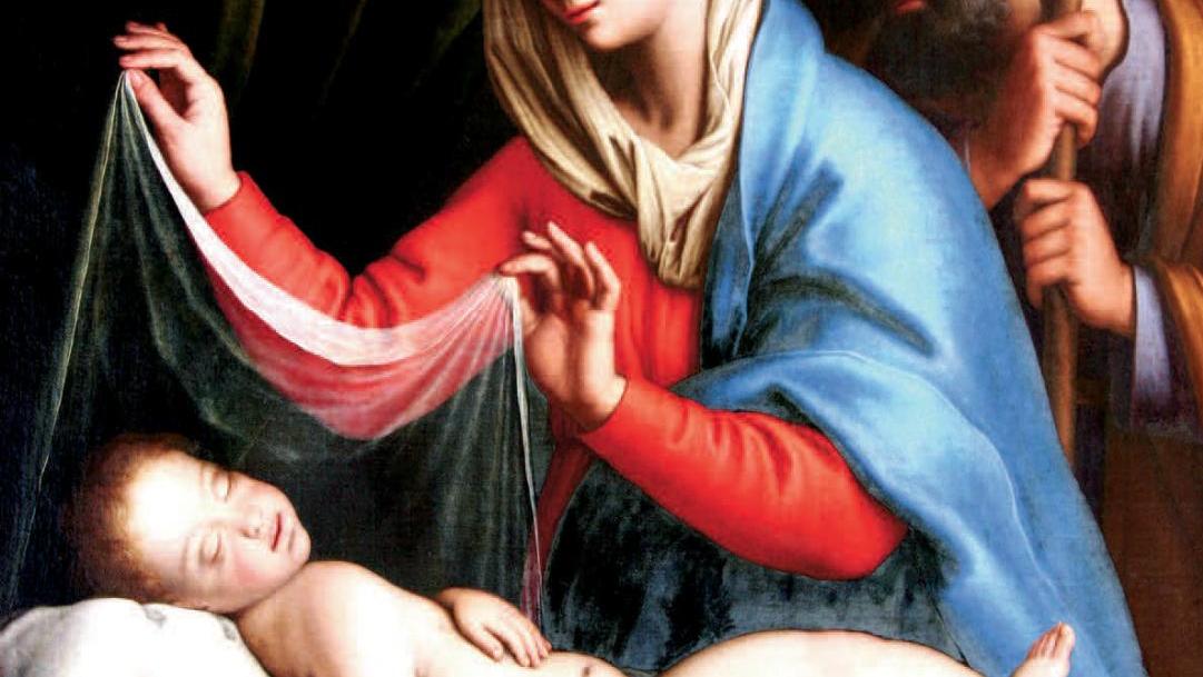 Giovanni Battista Salvi, dit Il Sassoferrato (1609-1685), La Vierge et Joseph veillant... Lorsque l’Enfant paraît