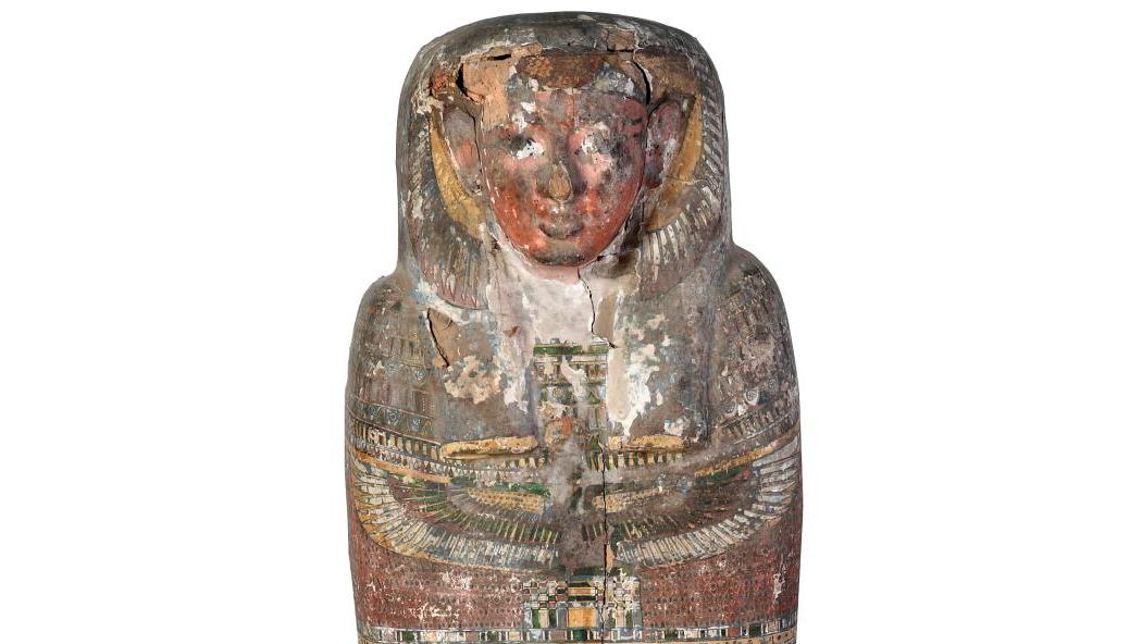 Thebes, late 25th or early 26th dynasty (ca. 660-630 BC), anthropoid Egyptian sarcophagus,... A Noblewoman’s Eternal Home 