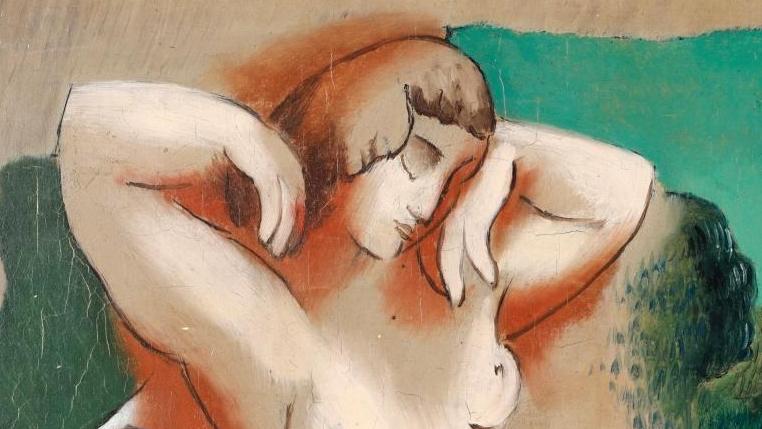 Léopold Survage (1879-1968), Baigneuses, 1923, huile sur papier marouflé sur toile,... Survage tendance classique