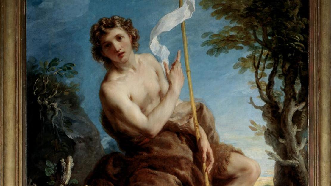 François Lemoyne (1688-1737), Saint Jean-Baptiste, 1726, huile sur toile, 181 x 125... Chasse aux trésors cherche mécènes