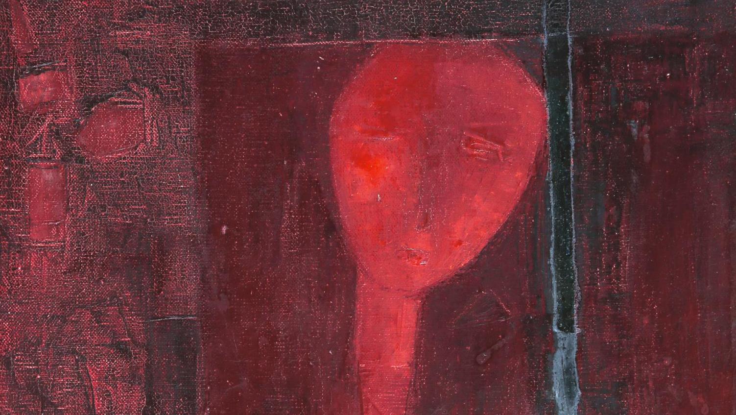 Ram Kumar (1924-2018), The Head, huile sur toile, 36 x 36 cm. Adjugé : 58 900 € Les visages multiples  de l’art moderne