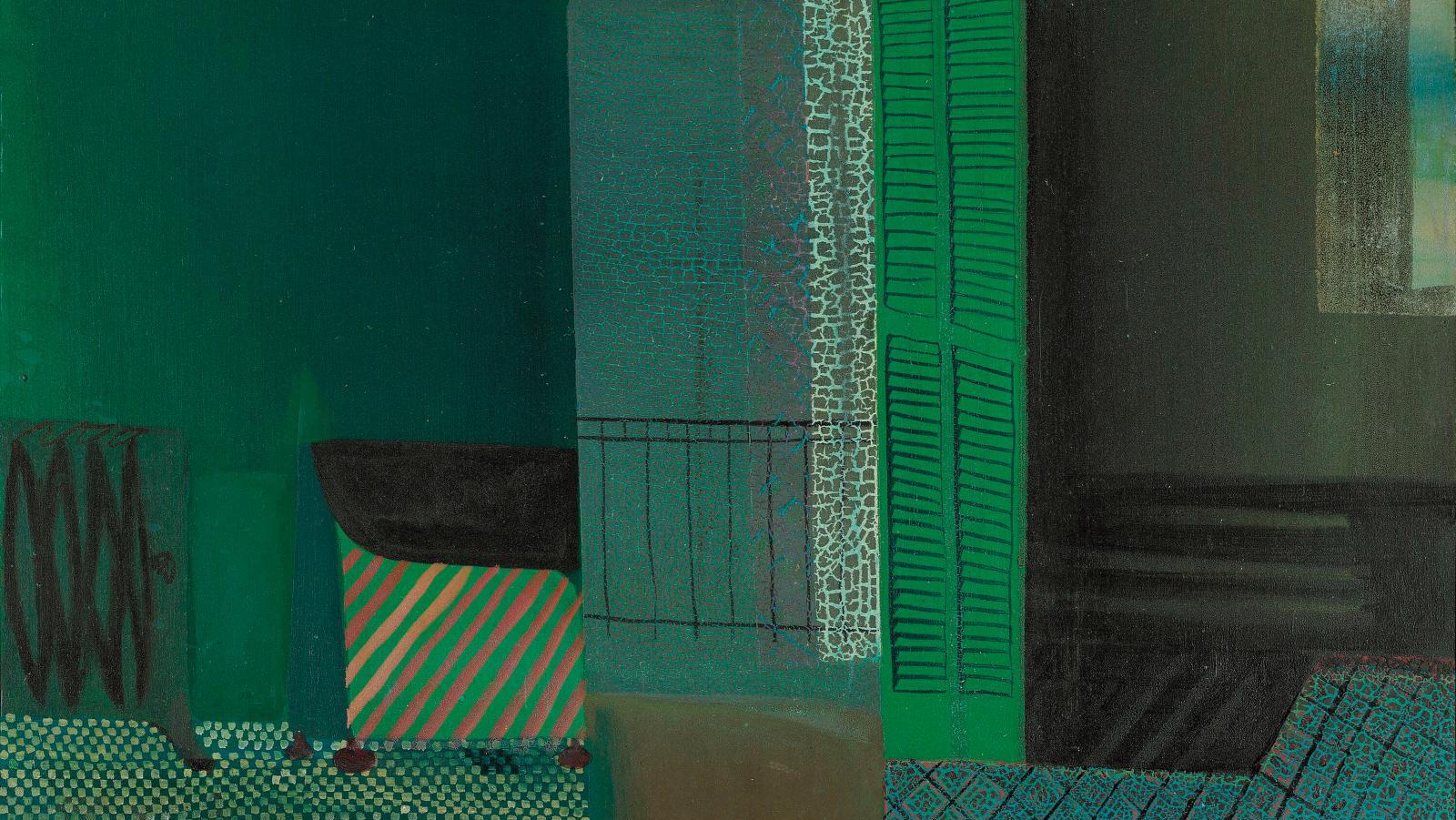 Conrad Marca-Relli (1913-2000), The Open Door (La Porte ouverte), 1946, huile sur... En marge de l’expressionnisme abstrait
