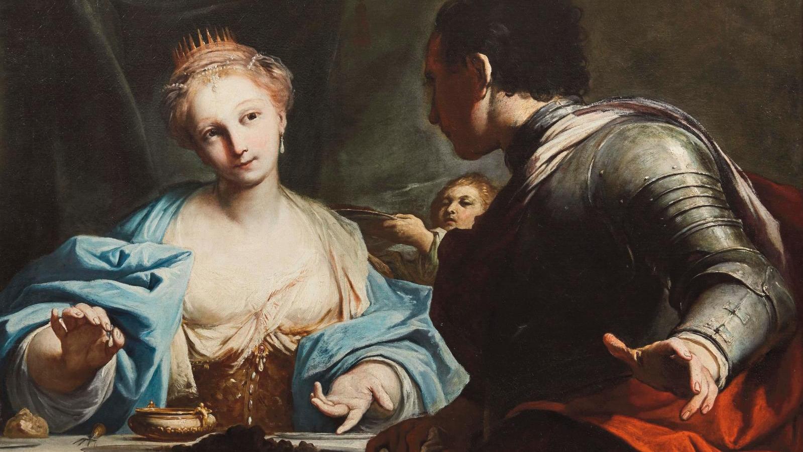 Antonio Gionima (1697-1732), Il banchetto di Antonio e Cleopatra (Le Banquet de Marc-Antoine... Banquet à la bolonaise