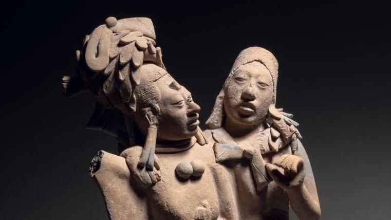 Culture maya, île de Jaina, Mexique classique récent, 600-900 apr. J.-C. Déesse de... Jaguars, prêtres et musiciens : l’univers d’un collectionneur