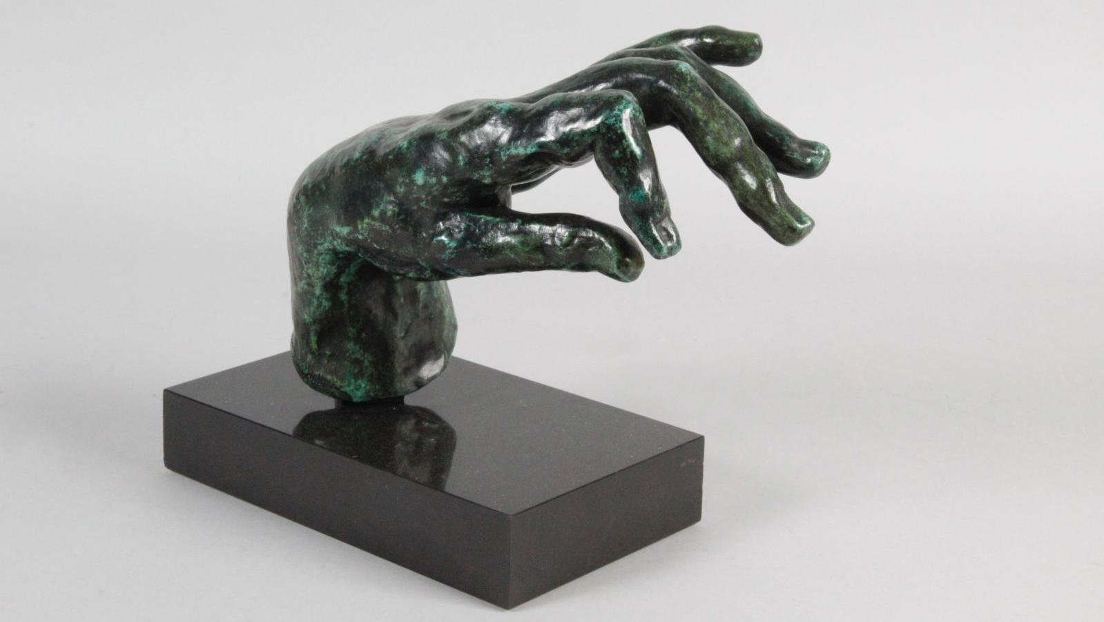 Auguste Rodin (1840-1917), Main gauche de pianiste, grand modèle, bronze à patine... Une question de dextérité