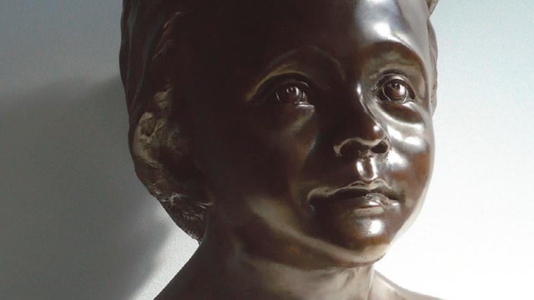 Camille Claudel (1864-1943), La Petite Châtelaine, 1895-1896, fonte posthume après... Camille Claudel rajeunit le bronze