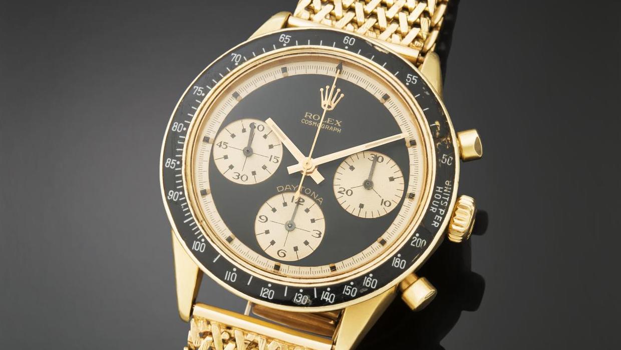 Rolex, Cosmograph Daytona Paul Newman, Ref. 6241, N° 1947398, vers 1968, chronographe... Une montre mythique dans la course