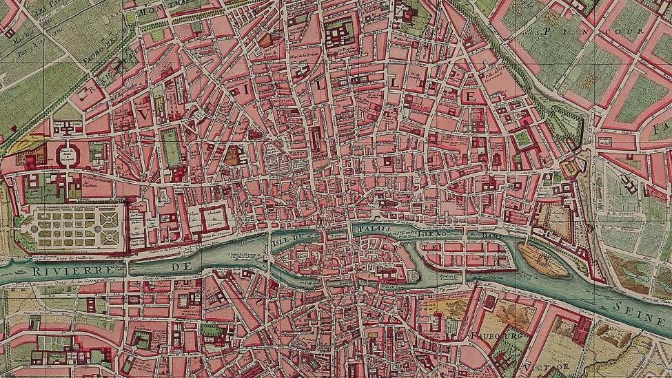 Plan de de la ville, cité, université, et faubourgs de Paris avec ses environs… Van Loon... Cartes sur table ! Paris et ses faubourgs