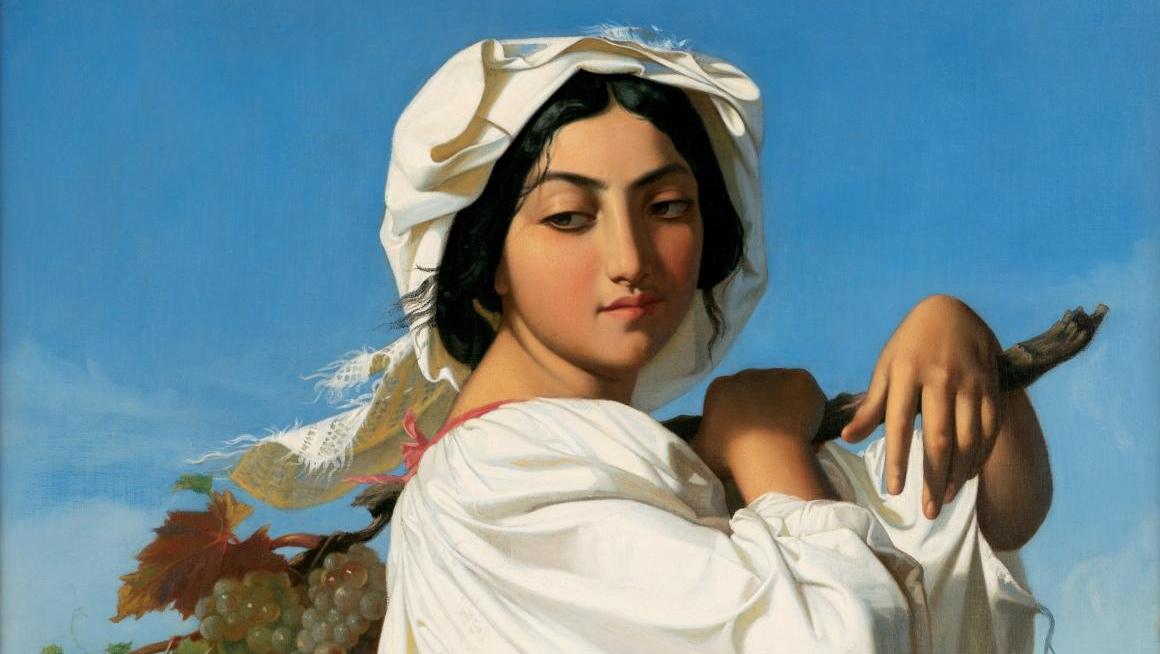 Henri Lehmann (1814-1882), Mariuccia, 1841, huile sur toile, 94,4 x 71 cm (détail).... Le musée Fabre, un exemple à suivre