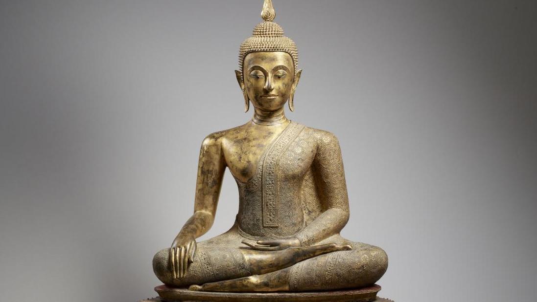 Bouddha Maravijaya, Thaïlande, époque de Ratanakosin, première moitié du XIXe siècle,... Guimet la ruée vers l’or