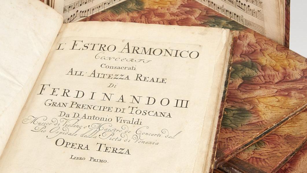 Antonio Vivaldi (1678-1741), L’Estro Armonico…, Amsterdam, aux depens d’Estienne... La musique et la poésie essentielles au quotidien