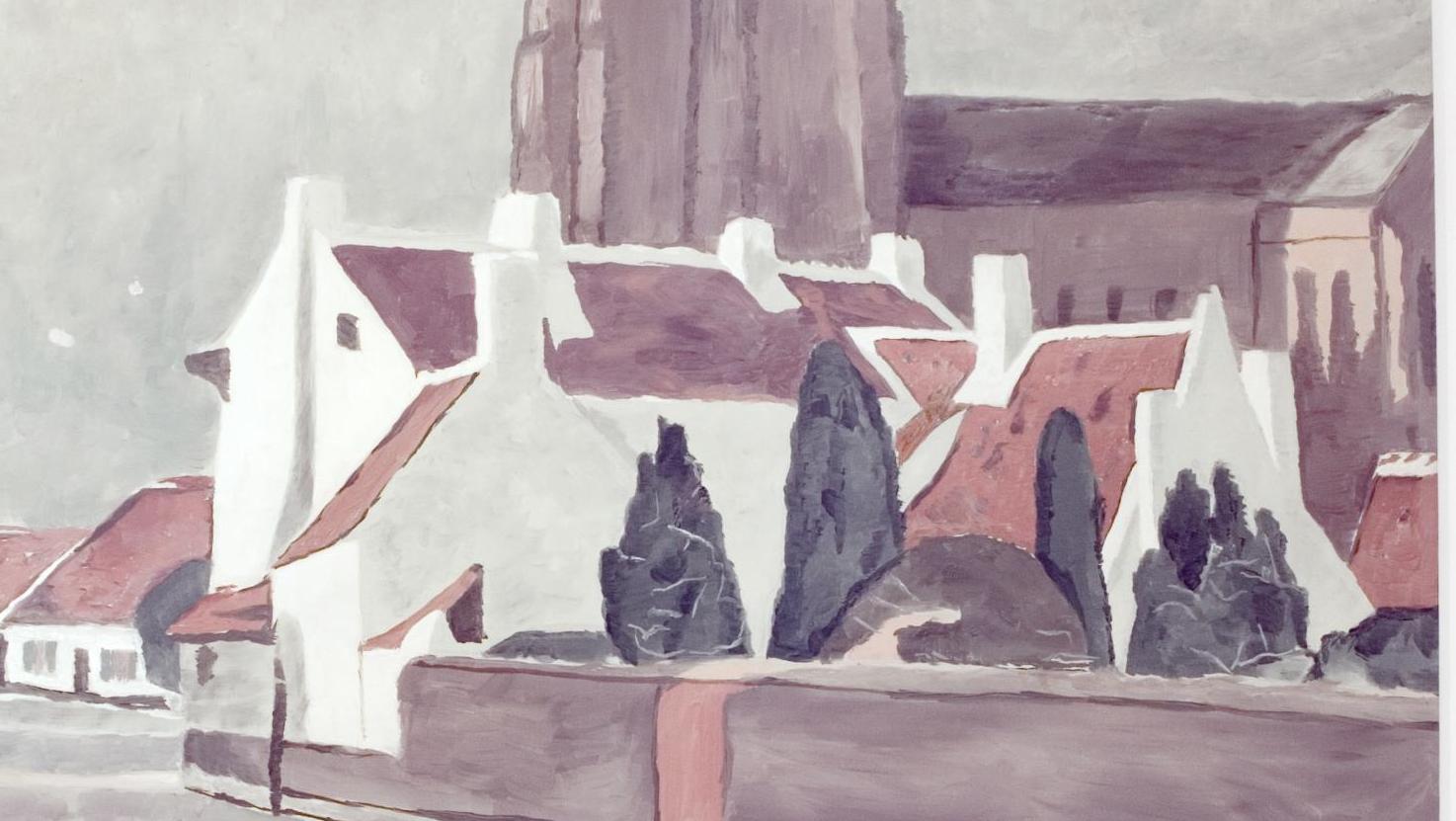 Luc Tuymans (né en 1958), Vlaams dorp (Flemish Village), 1995, huile sur toile, 110,5 x 144,5 cm,... À Anvers, la promesse d’un musée cosmopolite