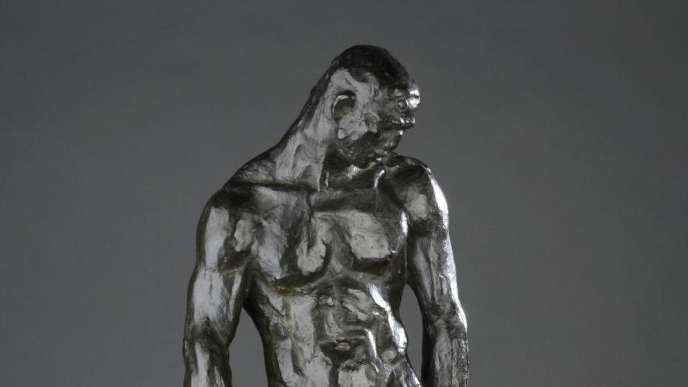 Albert Bouquillon (1908-1987), L’Athlète vaincu, modèle de 1934, épreuve en bronze... Les corps sculptés d’Albert Bouquillon