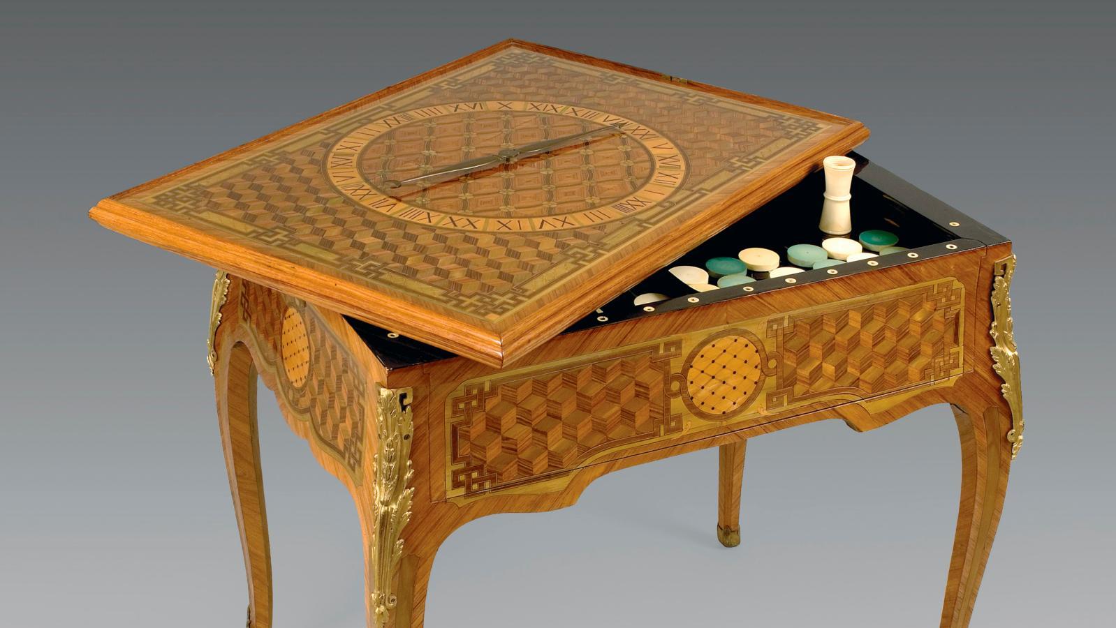 €185,500 Table for multiple games and trictrac by Brice Péridiez or his son-in-law... Art Price Index: Gaming Tables