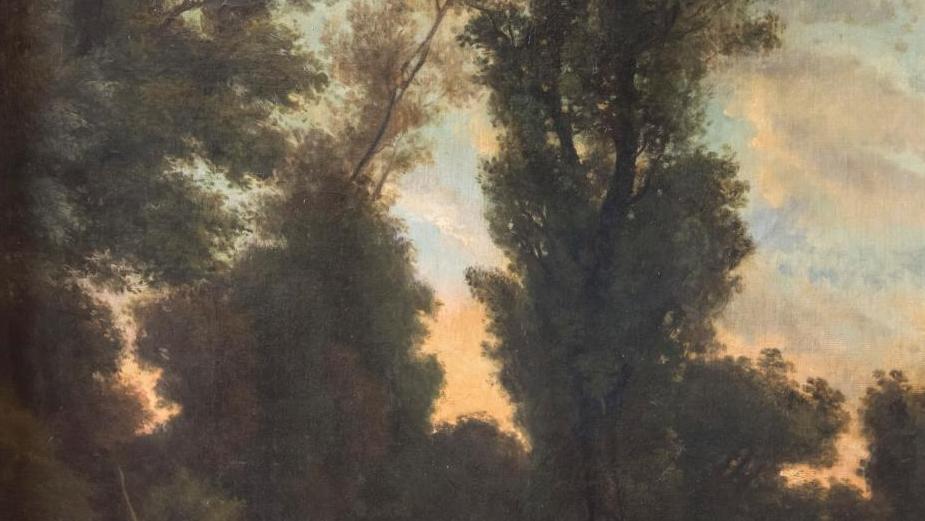 Charles Émile Lambinet (1815-1877), Chemin, 1850, huile sur toile. Les Lambinet, artistes et collectionneurs