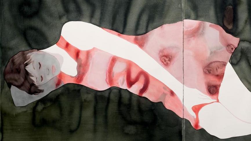 Françoise Pétrovitch (née en 1964), série «Étendu», 2015, lavis d’encre sur papier,... Art Brussels consolide ses positions