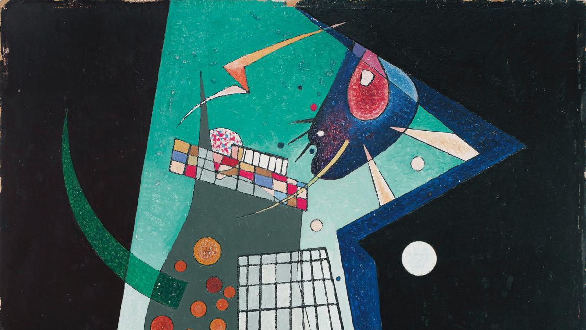 Vassili Kandinsky (1866-1944), Spalte (Fissure), 1926, huile sur carton, 50 x 37... Kandinsky au Bauhaus