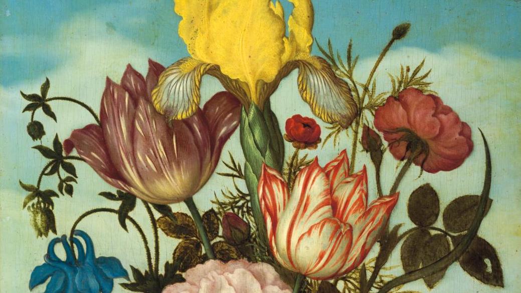 Ambrosius Bosschaert the Elder (1573-1621), Fleurs coupées dans un römer posé sur... The Estate of Mrs Michel Binoche: A Taste for the Classic 