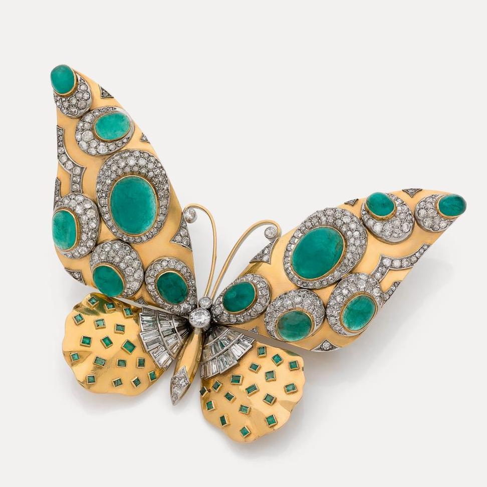 A Butterfly Brooch Flying High - Lots sold