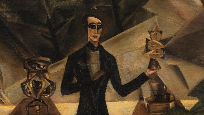 Alexander Alexandrovich Bashbeuk-Melikian (1891-1966), Le Magicien, 1919, huile sur... Un peintre géorgien ouvert à la magie